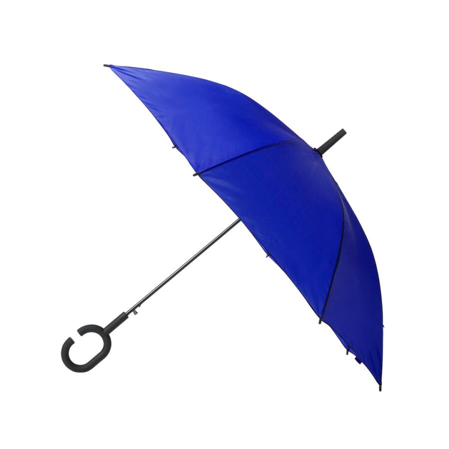 Blue windproof umbrella