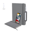 notebook with smartphone holder