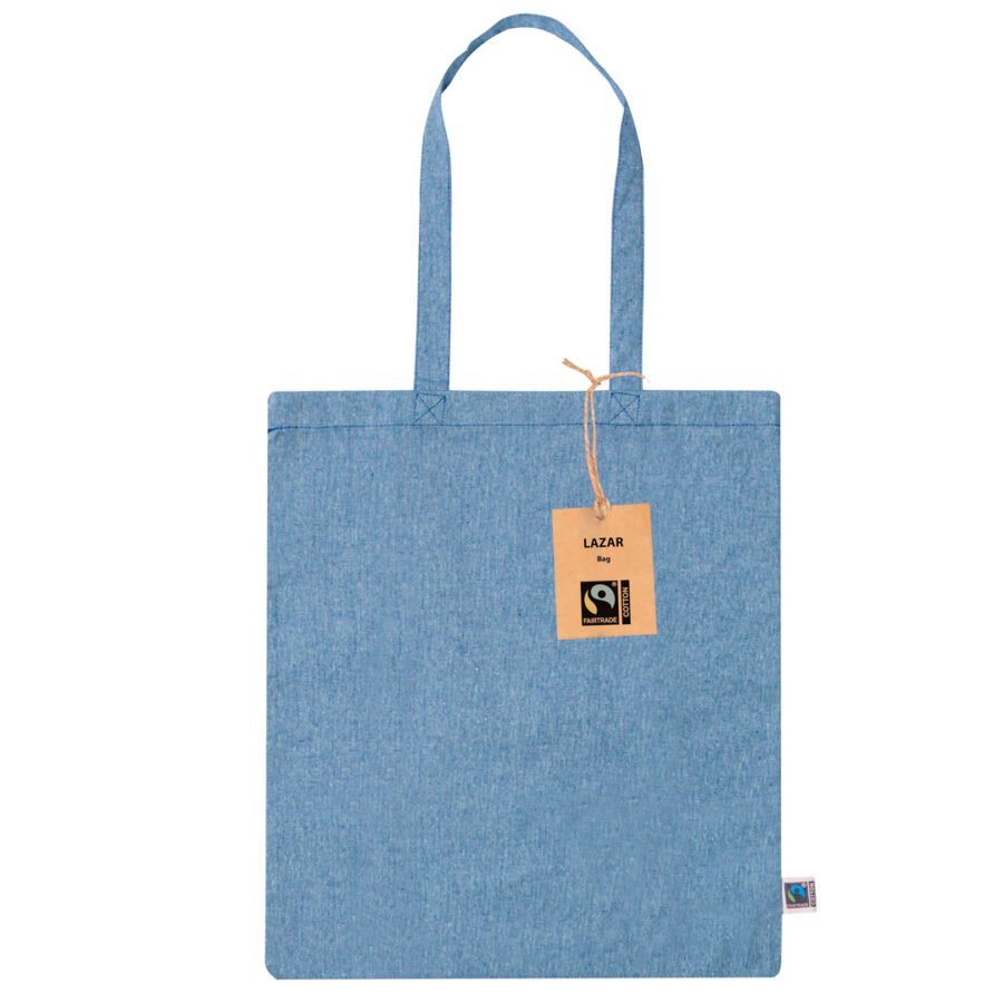Cotton bag in blue color