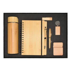 Wooden corporate gift set