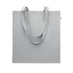 Tote bag with branding in light grey color