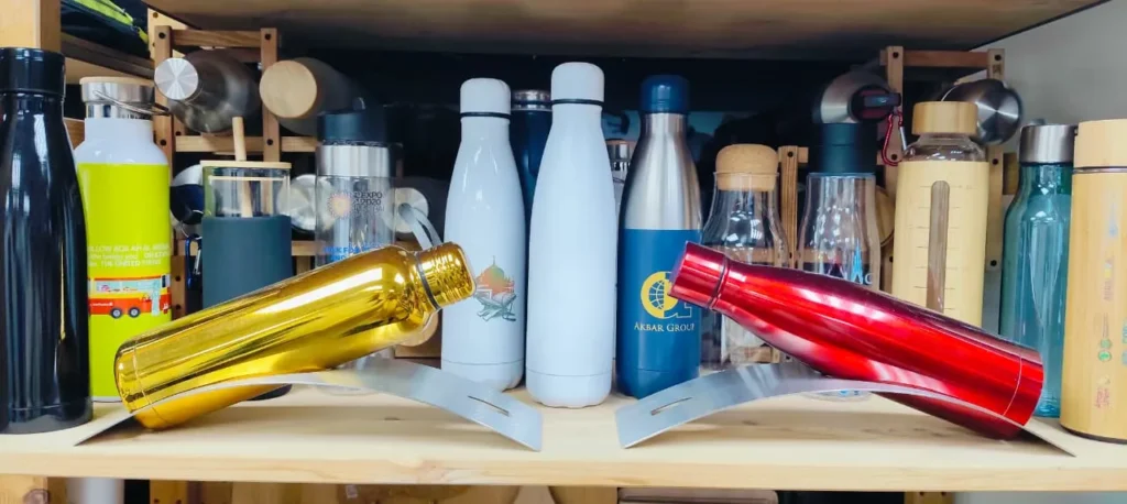 Custom Water Bottles by Al Hadiya Advertising LLC