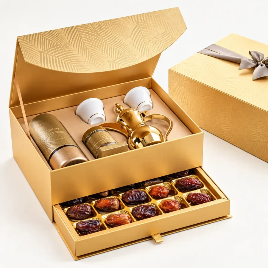 Gold Palm Qahwa Gift Set as Ramadan Gifts