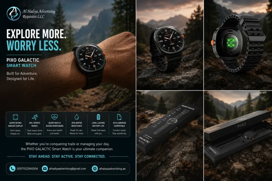 PIXO GALACTIC Smart Watch collage
