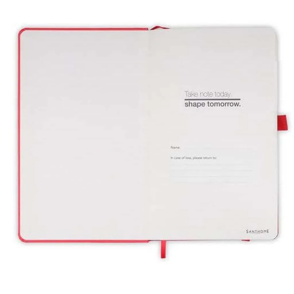 BARON - Santhome Expanded A5 Hard Cover Notebook - Red