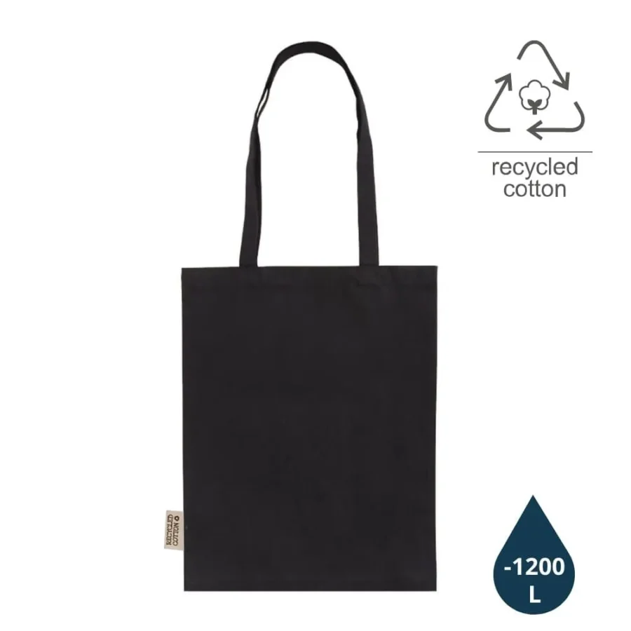 [CTEN 422] ABLAR - GRS-certified Recycled Cotton Tote Bag - Black