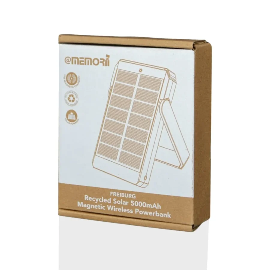 FREIBURG - @memorii RCS Recycled Solar Magnetic Powerbank Copy