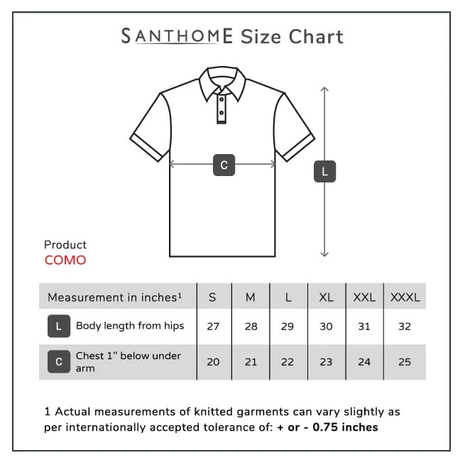 Santhome COMO – Luxury Knit Polo Shirt with Textured Finish