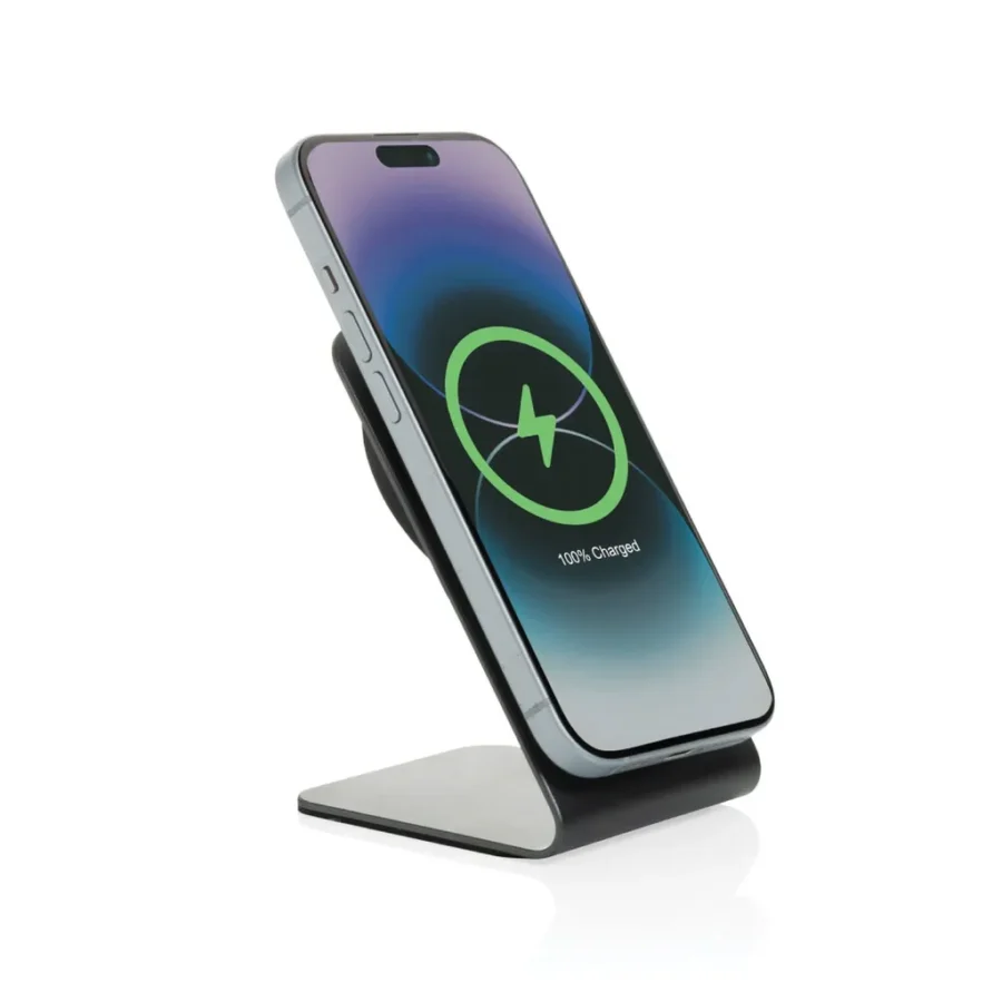 TERRA aluminum 15W magnetic wireless charging phone stand