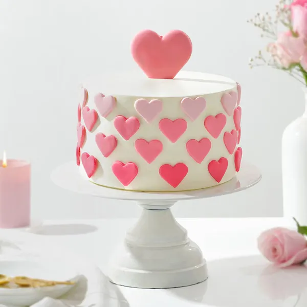 pink roses and cake emirati womens day gift combo-421546-1
