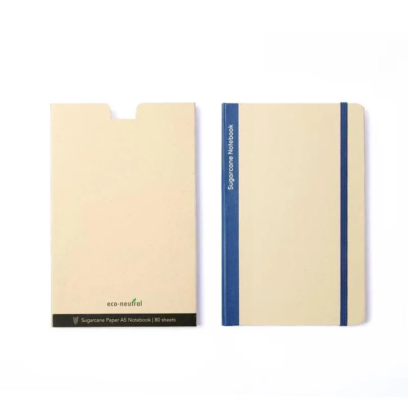 BUREN - eco-neutral Sugarcane Paper Notebook - Navy Blue