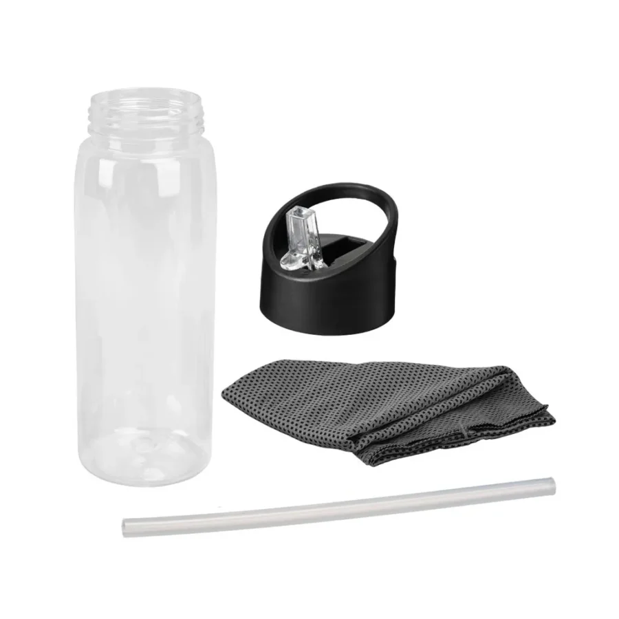 Giftology - DEVON Cooling Towel in Plastic bottle 800 ml - Black